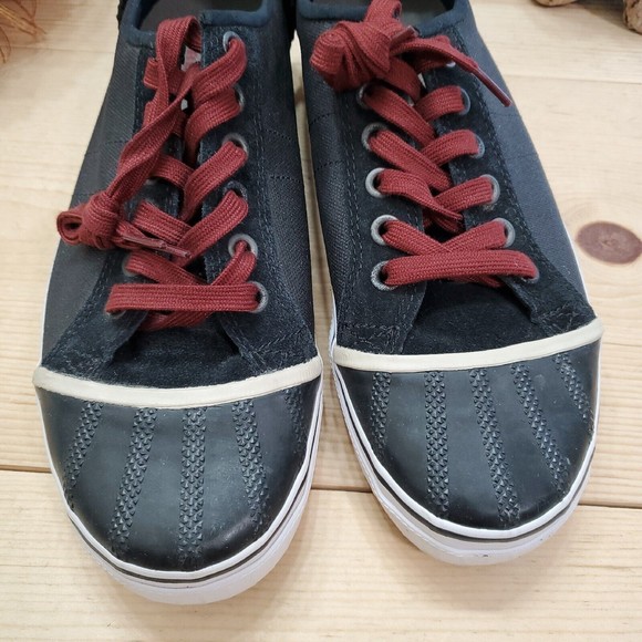 Sorel Sentry Distressed Leather Sneakers Colorblock Gray Black Men's 11.5 EUC - Picture 3 of 15